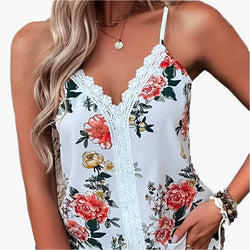 Summer New Women's Vest V-neck Print