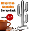 Coffee Capsule Rack Iron Wire Black Cactus Coffee Capsule Storage Display Rack