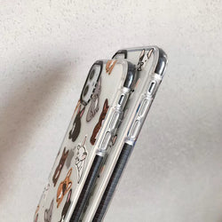 Cartoon Puppy Mobile Phone Case Transparent Soft Shell