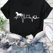 Love Valentine'S Day T-Shirt,   Couple T-Shirt, Couple Christmas, Fashion Casual T-Shirt, Short-Sleeved T-Shirt
