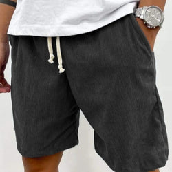 Lace-up Corduroy Men's Shorts Casual Pants