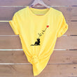 European and American Women's Tops Pure Cotton Short-Sleeved T-shirt