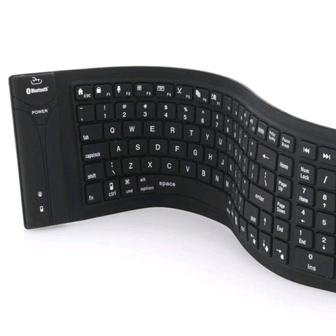 Bluetooth folding silicone keyboard Foldable silicone Bluetooth keyboard waterproof wireless Bluetooth silicone keyboard
