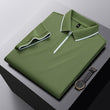 Solid Color Zipper High Quality POLO Men's Short Sleeve