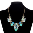 New Arrival Resin Fashion Colorful Cute Charm Gem Flower Choker Necklaces & Pendants Fashion Jewelry Woman Gift Summer style