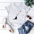 European and American Women's Tops Pure Cotton Short-Sleeved T-shirt