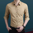 Brand Fashion Male Shirt Long-Sleeves Tops Polka Dot Printing Mens Dress Shirts Slim Men Shirt Plus Size M-5XL FGT
