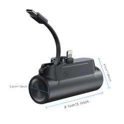 Coaxial Lightning Ruhong Power Bank Support Mobile Phone Holder Function