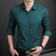 Brand Fashion Male Shirt Long-Sleeves Tops Polka Dot Printing Mens Dress Shirts Slim Men Shirt Plus Size M-5XL FGT