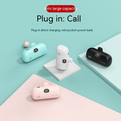 New Pocket Wireless Capsule Power Bank Compact Portable Power Source Power Bank
