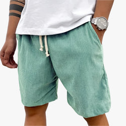 Lace-up Corduroy Men's Shorts Casual Pants