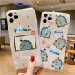 Compatible with Apple , Lovers Small Dinosaur Flash Diamond Epoxy Soft Shell