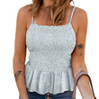 European And American Floral Vest Tops Waist Slim Sleeveless Camisole