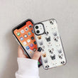 Cartoon Puppy Mobile Phone Case Transparent Soft Shell