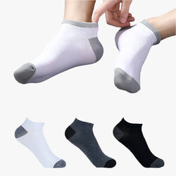 Simple Black White Gray Boat Sweat-absorbent Low Mouth Socks