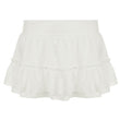 INS Pure Desire Style Solid Color Jacquard Splicing Skirt
