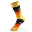 Men's Stockings Cotton Over Calf Striped High Waist