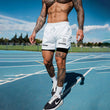 Men's Simple American Quick-drying Running Double-layer Sports Shorts
