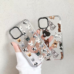Cartoon Puppy Mobile Phone Case Transparent Soft Shell