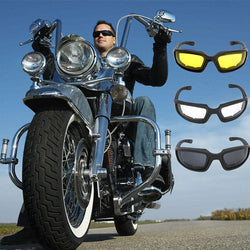 3 Pair Motorcycle Sports Padded Biker Riding Glasses Wind Resistant Sunglasses