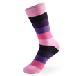Men's Stockings Cotton Over Calf Striped High Waist