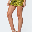 Women's Irregular Sequin Fashion Short Skirt