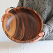 Kitchen Natural Wooden Bowl Household Fruit Bowl Salad Bowl For Home Restaurant Food Container Wooden Utensils Note The Size Hot