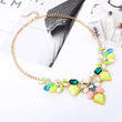 New Arrival Resin Fashion Colorful Cute Charm Gem Flower Choker Necklaces & Pendants Fashion Jewelry Woman Gift Summer style