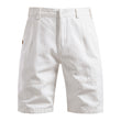 Straight Five-point Pure Color All-matching Workwear Shorts Men