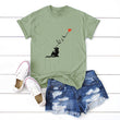 European and American Women's Tops Pure Cotton Short-Sleeved T-shirt