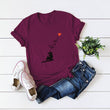 European and American Women's Tops Pure Cotton Short-Sleeved T-shirt