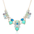New Arrival Resin Fashion Colorful Cute Charm Gem Flower Choker Necklaces & Pendants Fashion Jewelry Woman Gift Summer style