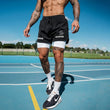 Men's Simple American Quick-drying Running Double-layer Sports Shorts