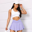 Women's Solid Color High Waist High Elastic Quick-drying Skirt
