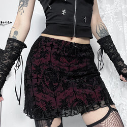 Women's Velvet Double-layer Skirt