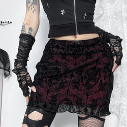 Women's Velvet Double-layer Skirt