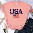 American Letters American Stars And Stripes Printed Women's T-shirt
