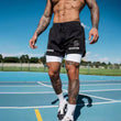 Men's Simple American Quick-drying Running Double-layer Sports Shorts