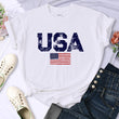 American Letters American Stars And Stripes Printed Women's T-shirt