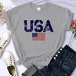 American Letters American Stars And Stripes Printed Women's T-shirt