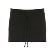 Simple Drawstring Split Solid Color Low Waist Anti-exposure Slimming Sheath Pantskirt