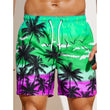 Men's 3D Printing Smoke Pattern Loose Beach Pants