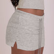 Simple Drawstring Split Solid Color Low Waist Anti-exposure Slimming Sheath Pantskirt