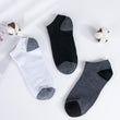 Simple Black White Gray Boat Sweat-absorbent Low Mouth Socks