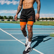 Men's Simple American Quick-drying Running Double-layer Sports Shorts