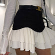 Ruffled High Waist Tiered Skirt