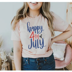 Happy 4th Of July T-shirt, American Flag Shirt, Patriotic Shirt, Gift For Her, American Shirt, Usa Shirt, Memorial Day Shirt
