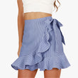 Summer Ladies Short Striped Skirt