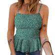 European And American Floral Vest Tops Waist Slim Sleeveless Camisole