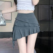 Women's Versatile Design Irregular Ribbon Skirt